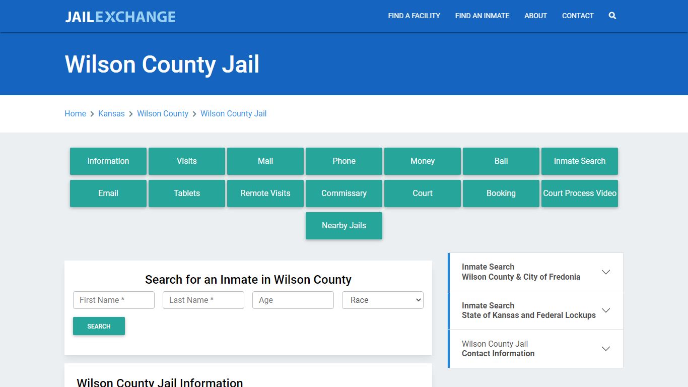 Wilson County Jail Roster Lookup, KS, Inmate Search